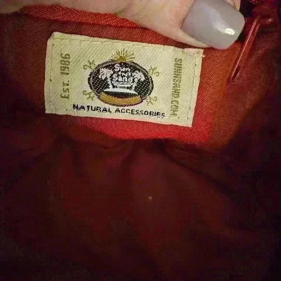 Sun N Sand Red & Tan small straw purse. - Picture 7 of 10